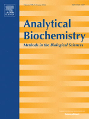 Analytical Biochemistry, Volume 709 cover.